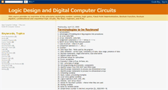 Desktop Screenshot of logic-design-digital-circuits.blogspot.com