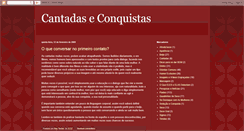 Desktop Screenshot of cantadaseconquistas.blogspot.com