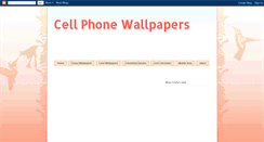 Desktop Screenshot of cellphoneswallpapers.blogspot.com
