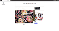 Desktop Screenshot of myon9boutique.blogspot.com