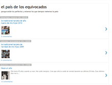 Tablet Screenshot of elpaisdelosequivocados.blogspot.com