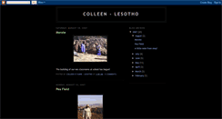 Desktop Screenshot of friendsoflesotho.blogspot.com