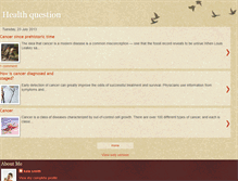Tablet Screenshot of health-question.blogspot.com