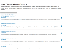 Tablet Screenshot of experience-using-refererx.blogspot.com