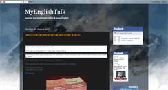 Desktop Screenshot of myenglishtalk.blogspot.com