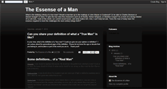 Desktop Screenshot of essenseofaman.blogspot.com