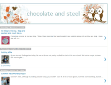 Tablet Screenshot of chocolateandsteel.blogspot.com