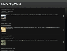 Tablet Screenshot of johnsblogworld.blogspot.com