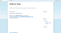 Desktop Screenshot of hdb-for-sale.blogspot.com