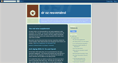 Desktop Screenshot of dr-oz-resveratrol-pills.blogspot.com