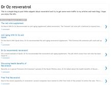 Tablet Screenshot of dr-oz-resveratrol-pills.blogspot.com