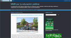 Desktop Screenshot of mmbporlaeducacionpublica.blogspot.com