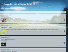 Tablet Screenshot of leblogderuisseaumoulins.blogspot.com