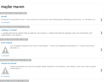 Tablet Screenshot of maybemaven.blogspot.com