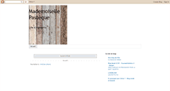 Desktop Screenshot of mademoisellepasteque.blogspot.com