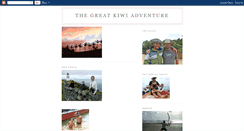 Desktop Screenshot of kiwiadventure1.blogspot.com