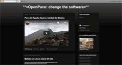 Desktop Screenshot of openpaco.blogspot.com