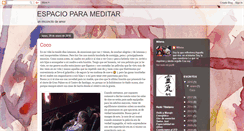 Desktop Screenshot of espaciosparameditar.blogspot.com