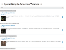 Tablet Screenshot of gangsta-selection.blogspot.com