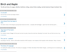 Tablet Screenshot of birchandmaple.blogspot.com