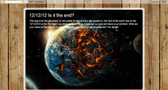 Desktop Screenshot of 121212theend.blogspot.com