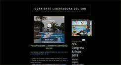 Desktop Screenshot of corrientelibertadoradelsur.blogspot.com