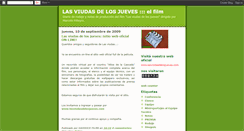 Desktop Screenshot of lasviudasdelosjuevesfilm.blogspot.com