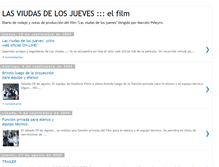Tablet Screenshot of lasviudasdelosjuevesfilm.blogspot.com