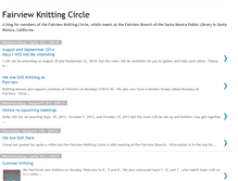 Tablet Screenshot of fairviewknittingcircle.blogspot.com