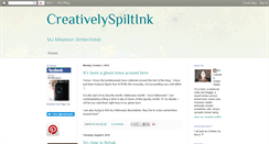 Desktop Screenshot of creativelyspiltink.blogspot.com