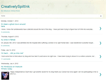 Tablet Screenshot of creativelyspiltink.blogspot.com