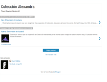 Tablet Screenshot of coleccionalexandra.blogspot.com