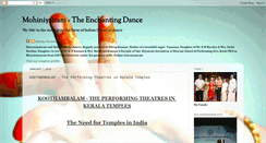 Desktop Screenshot of mohiniyattamdance.blogspot.com