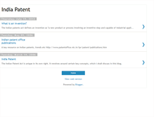 Tablet Screenshot of indiapatent.blogspot.com