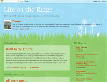 Tablet Screenshot of ourlifeontheridge.blogspot.com
