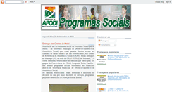 Desktop Screenshot of programassociais.blogspot.com