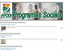 Tablet Screenshot of programassociais.blogspot.com