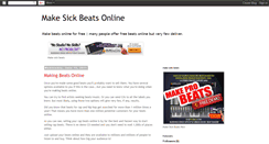 Desktop Screenshot of makesickbeatsonline.blogspot.com