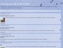 Tablet Screenshot of clearingthesill.blogspot.com