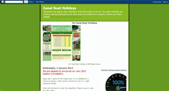 Desktop Screenshot of canalboatholiday.blogspot.com