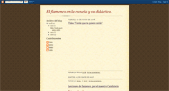 Desktop Screenshot of flamencoenlaescuela.blogspot.com