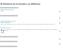Tablet Screenshot of flamencoenlaescuela.blogspot.com