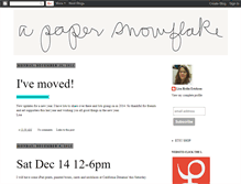 Tablet Screenshot of apapersnowflake.blogspot.com