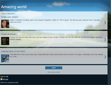 Tablet Screenshot of amzing-world1.blogspot.com