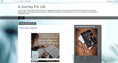 Desktop Screenshot of ajourney4life.blogspot.com