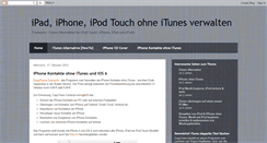 Desktop Screenshot of ipod-ohne-itunes.blogspot.com