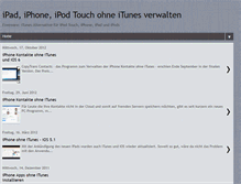 Tablet Screenshot of ipod-ohne-itunes.blogspot.com