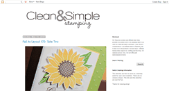 Desktop Screenshot of cleanandsimplestamping.blogspot.com