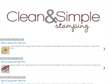 Tablet Screenshot of cleanandsimplestamping.blogspot.com