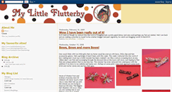 Desktop Screenshot of mylittleflutterby.blogspot.com